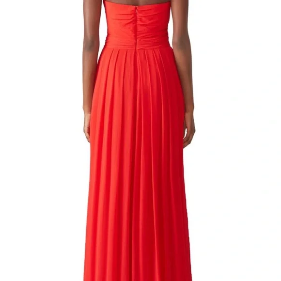 Badgley Mischka Faye Chiffon Gown NWT - Picture 2 of 9